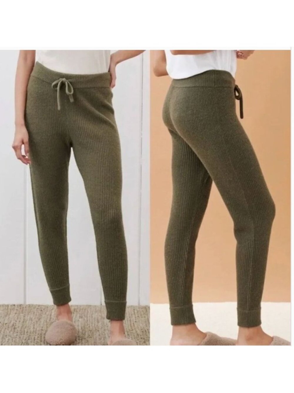 Jenni Kayne Alpaca Wool Fisherman Lounge Sweatpants Joggers - Size S